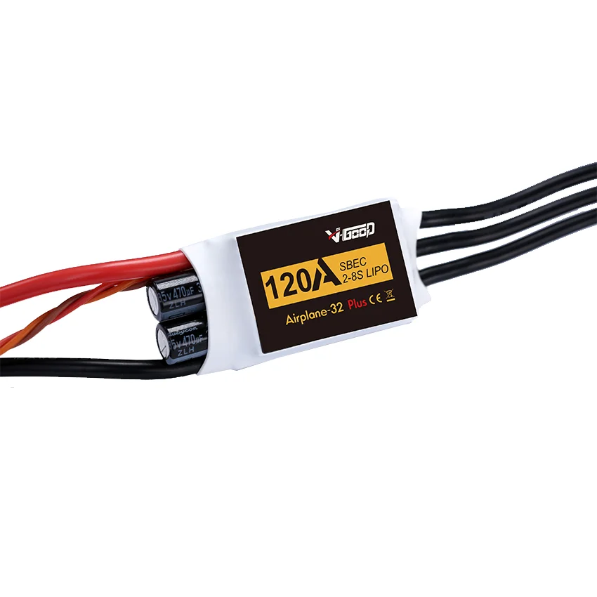 

V-GOOD VGOOD Airplane32 Plus 32Bits Brushless ESC 6A 15A 40A 60A 80A 100A 120A 150A BEC SBEC for RC Airplane Fixed-Wing