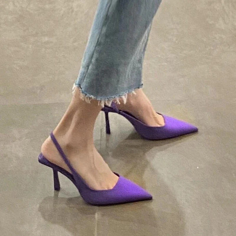 

Women Shoes Designer 2023 New Sexy High Heels Shoes Summer Sandals Brand Pointed Toe Party Shoes Dress Pumps Wedding Stilettos