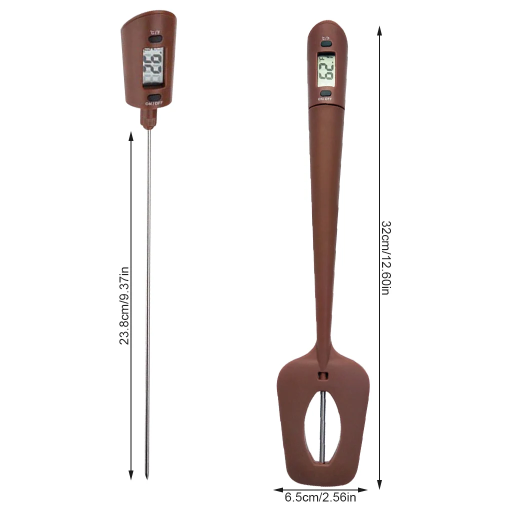 

Digital Spatula Cooking Thermometer Silicone Stirrer Candy Chocolate Probe Meter Thermometer Food Kitchen Baking Tool