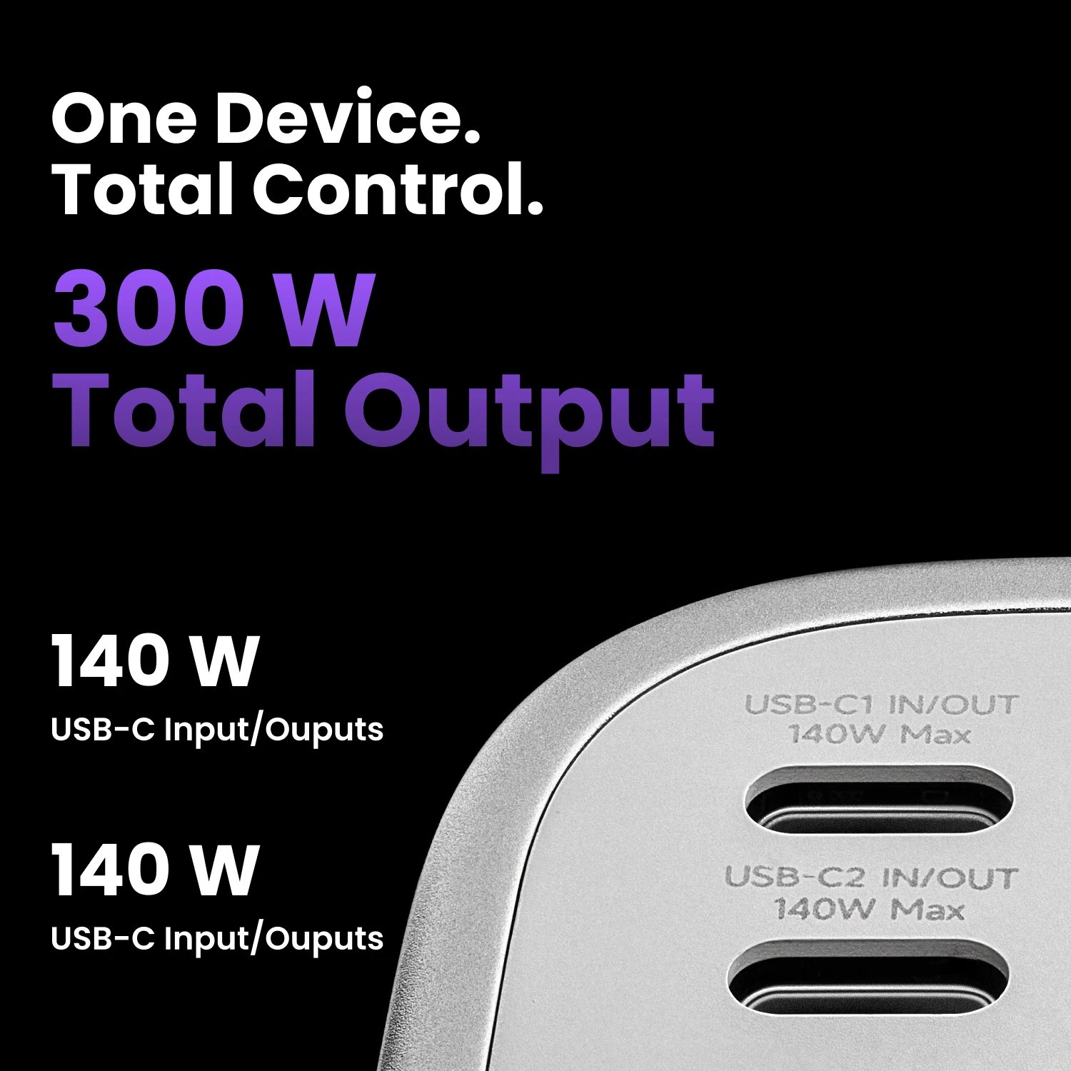 Фото Портативный аккумулятор SHARGEEK 300 Power Bank 24000 мАч 300 Вт с быстрой зарядкой, портом DC, RGB-подсветкой и умным дисплеем для ноутбуков MacBook и iPad №2