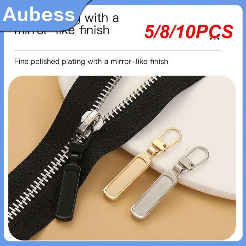 

5/8/10PCS Reusable Instant Zipper Slider Detachable Diy Sewing Craft Tool Wear-resistant Zipper Pullers Environmental