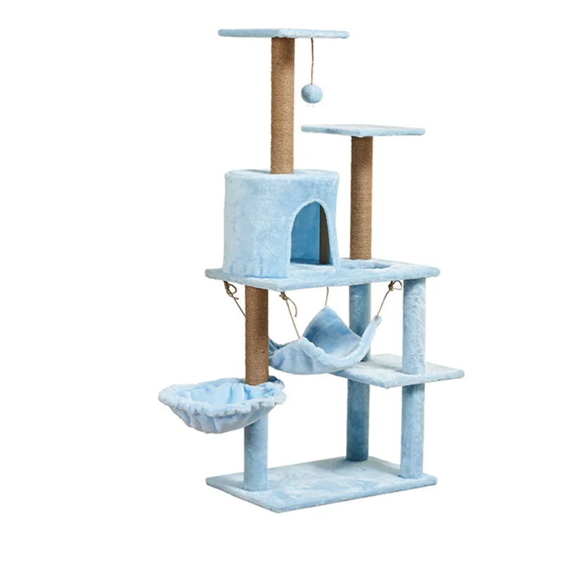 

Interactive Cat Climbing Frame Toy, Villa Tree House Tower, Wood Scratching Post, Cat Scraper, Big Games, Park Articles
