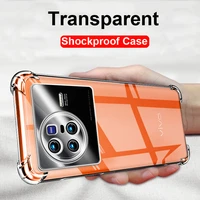 shockproof airbag case for vivo x80 pro transparent clear phone protection back cover for vivo x80 x 80 pro bumper case