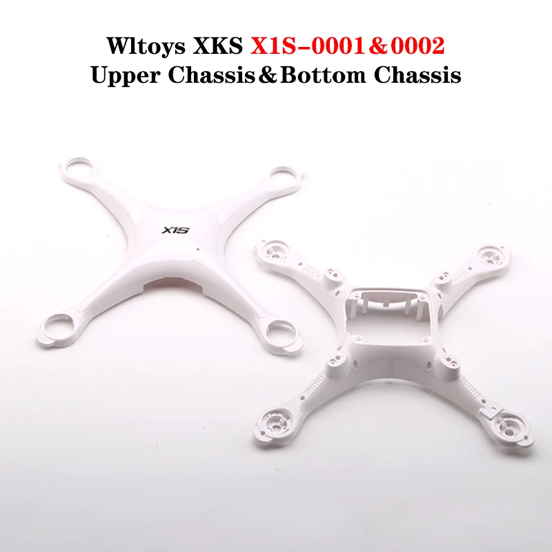 

WLtoys XKS X1 X1S RC Drone Original Spare Parts X1S-0001 Upper Chassis X1S-0002 Bottom Chassis X1S RC Drone Cover Shell Frame
