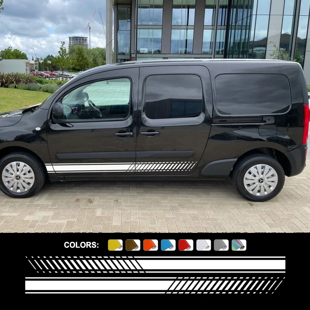 

Автомобильные наклейки для Mercedes Benz Citan W415 T-Class Nissan Townstar NV250 Renault Kangoo Van, графические полосы, автомобильные виниловые наклейки