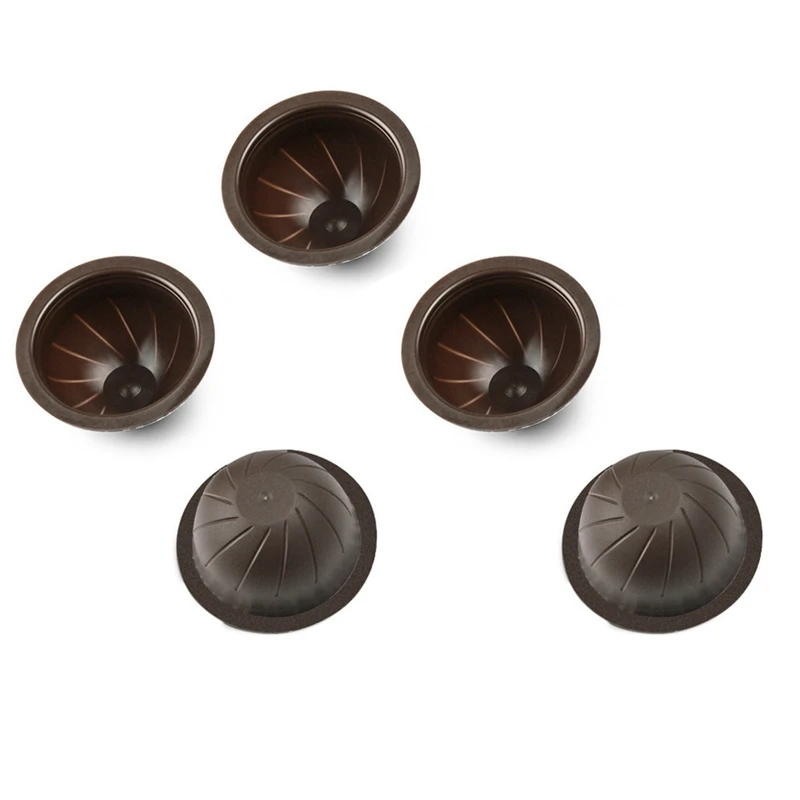 

5 шт., одноразовые многоразовые капсулы-фильтры для кофе Nespresso Vertuo