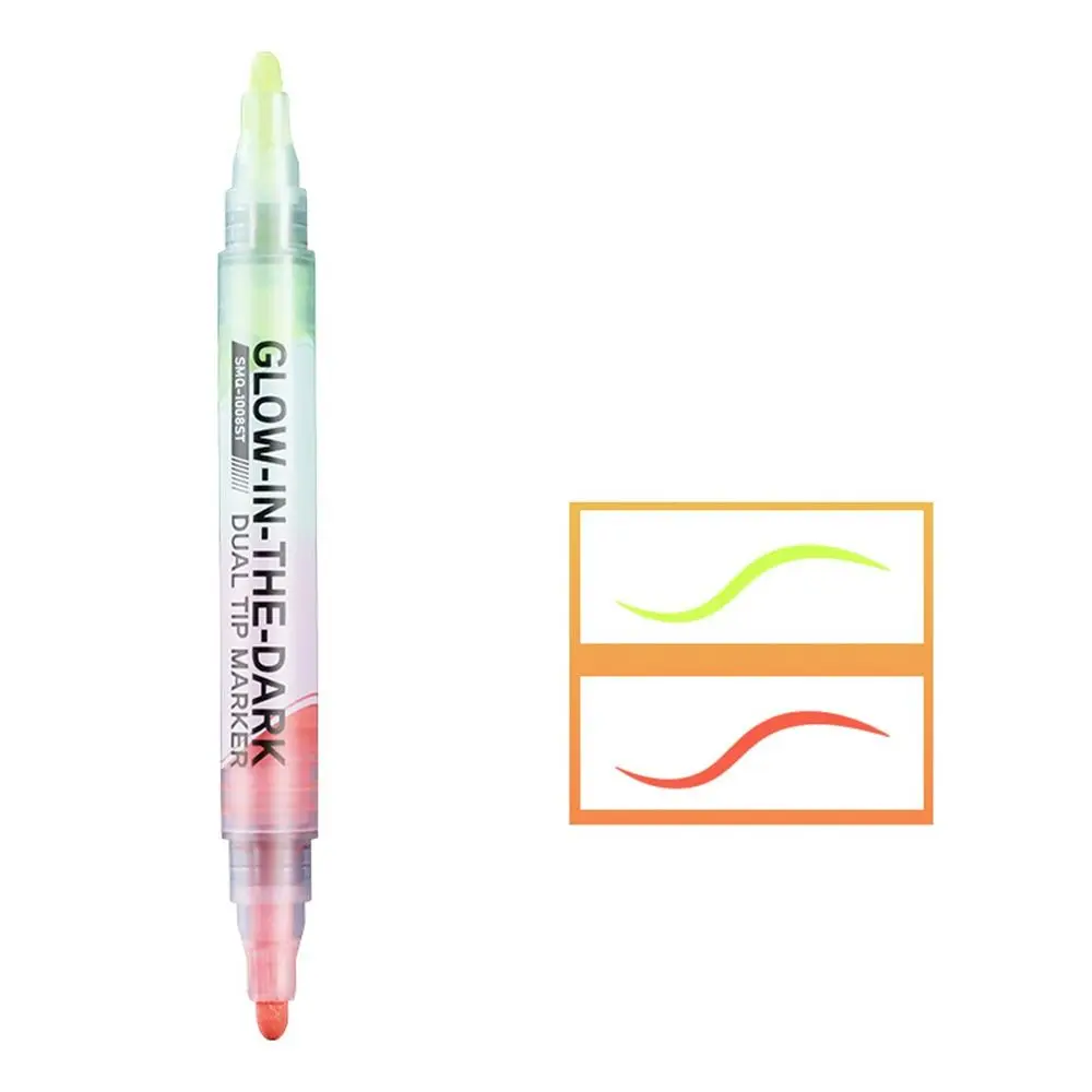 

Светящиеся маркеры, двойной наконечник, оранжевый/зеленый, желтый/красный, золотой/голубой, розовый/белый