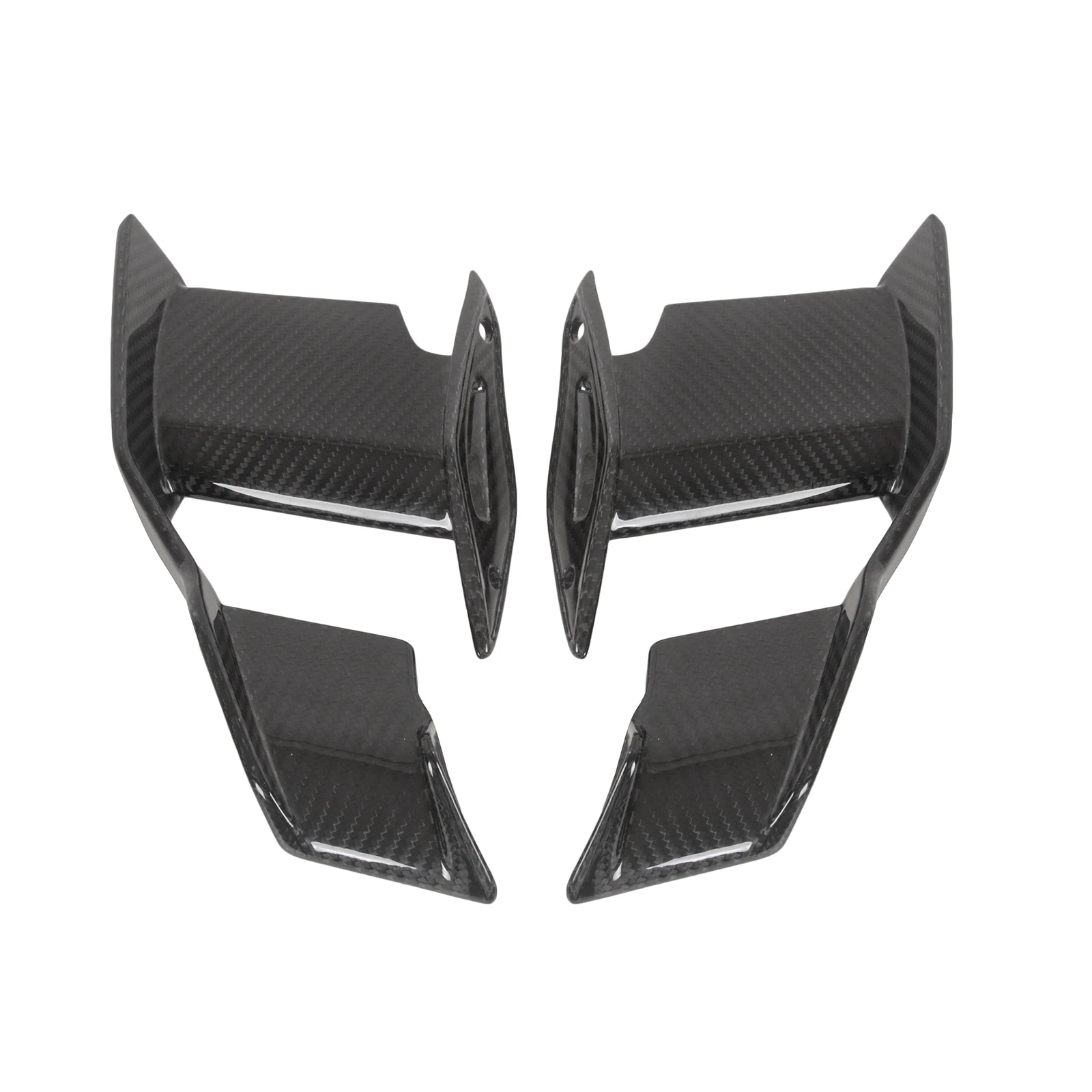 

Для BMW S1000R 2023 2024 2025 M1000R 2023 + передние крылышки из 100% углеродного волокна, модификация мотоцикла, спойлер с фиксированным крылом