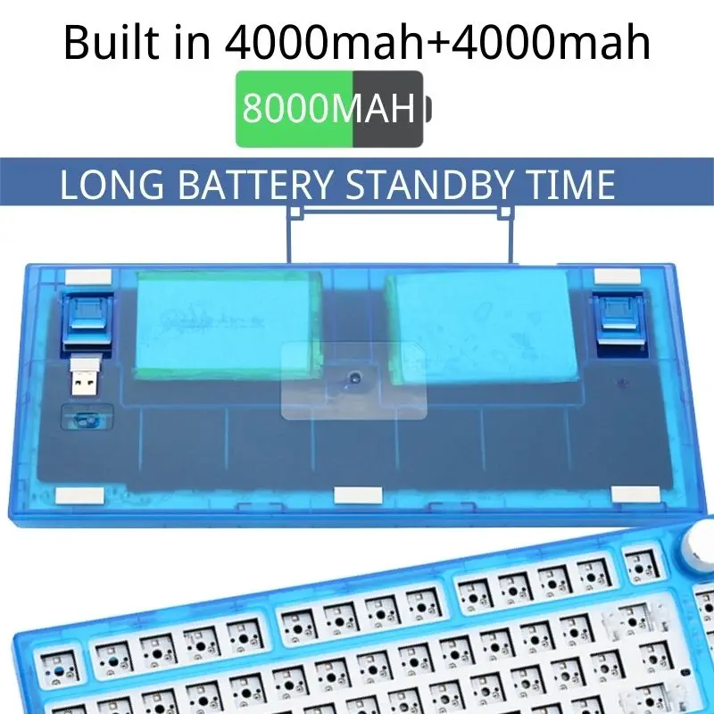 3 режима FEKER IK75 V3 kit GMMK Pro 75% механическая клавиатура DIY Kit Hot Swap беспроводная RGB с