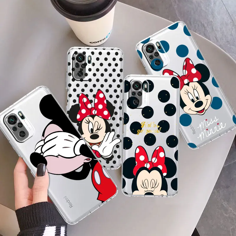 

Милый прозрачный чехол с Микки Маусом для Xiaomi Poco X3 NFC M3 M5 13 12 11T 11 10 9T X5 Pro Note 10, силиконовый мягкий чехол для телефона