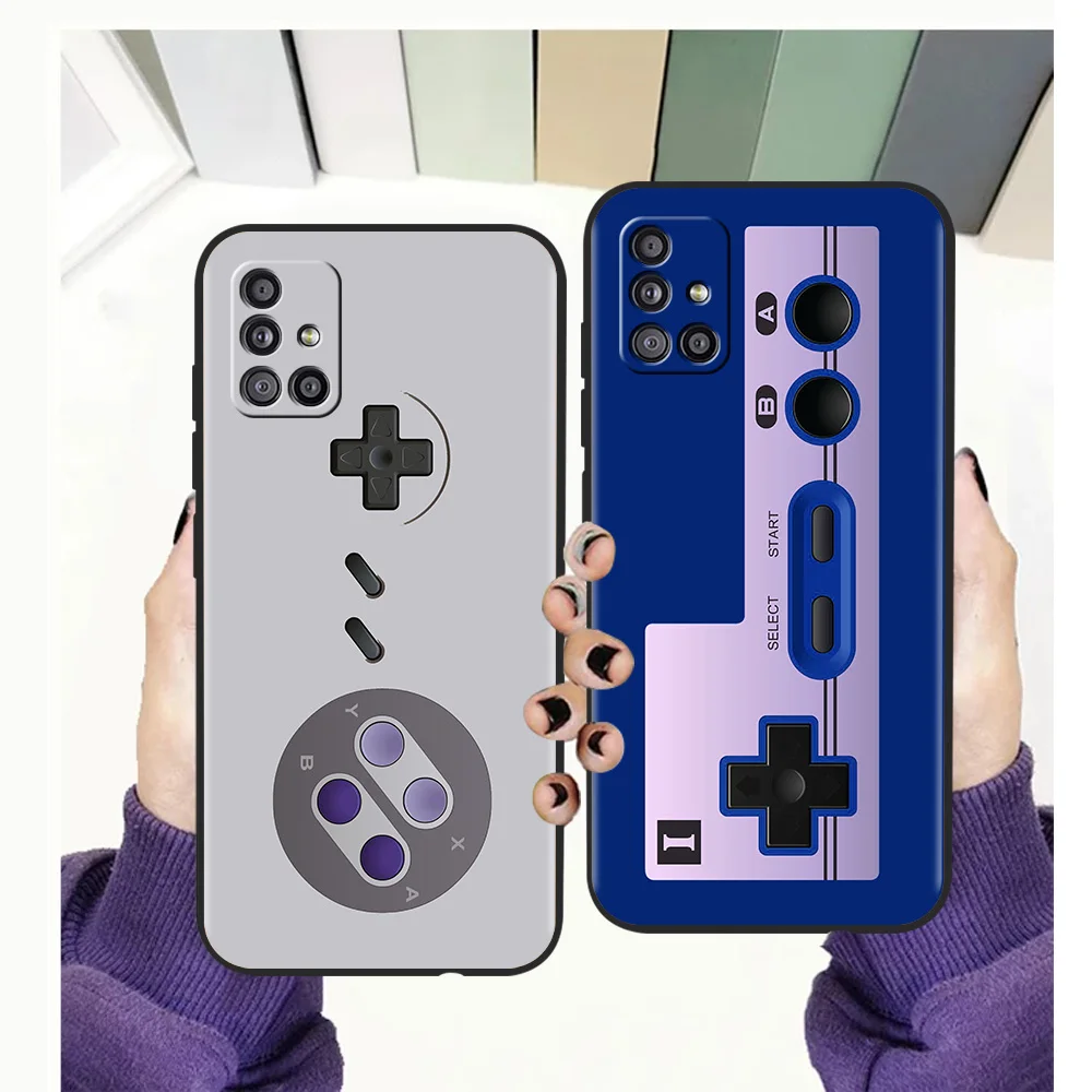 

Gamepad Joystick Silicone Case For Samsung Galaxy A32 A52 A13 A22 A72 A51 A71 A41 A11 A31 A21S 5G Luxury Phone Cover Shell Coque