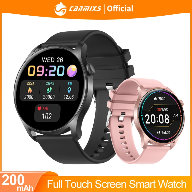 CanMixs SKY 8 Smart Watch donna Full Touch Screen Fitness Tracker IP67 impermeabile Bluetooth Smartwatch uomo per telefono Android iOS