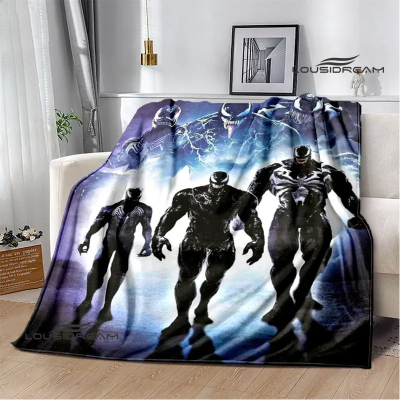 Одеяло с принтом V-образным вырезом из мультфильма одеяло для пикника фланелевые