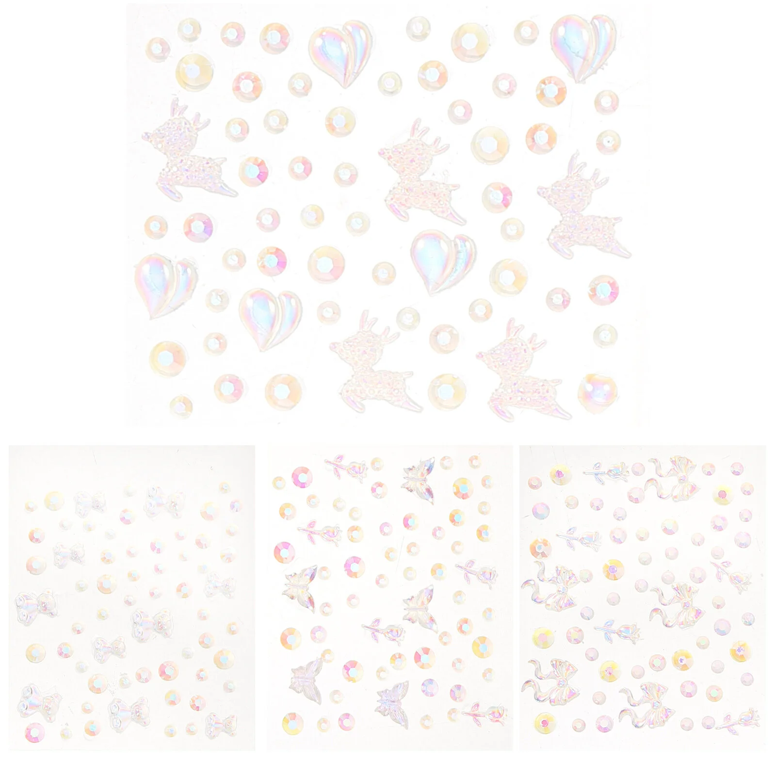 

Rhinestone Stickers Butterfly Face Gems Cute Nail Charms Manicure Supplies Decoration