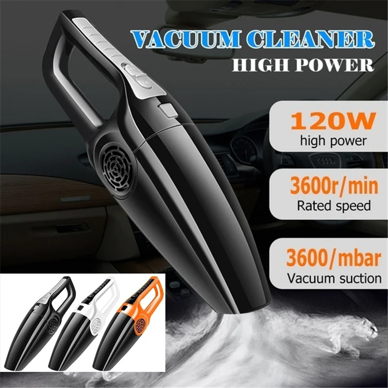 

3600 mbar Powerful Cyclone Suction Portable Handheld Vacuum Cleaner Wet Dry Dual Use Power Suction Car Wireless Vacuum Cleaner