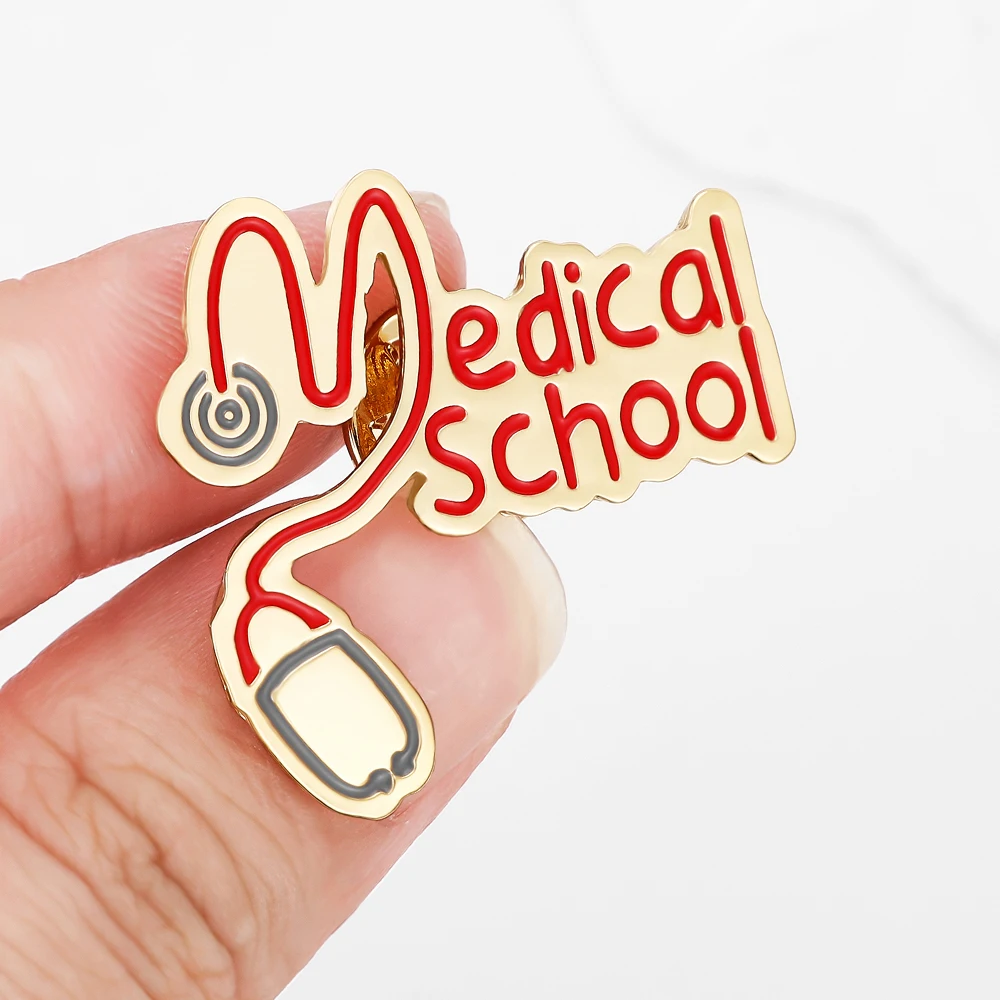 DCARZZ медицинская школьная эмалированная брошь для медсестер студенческая