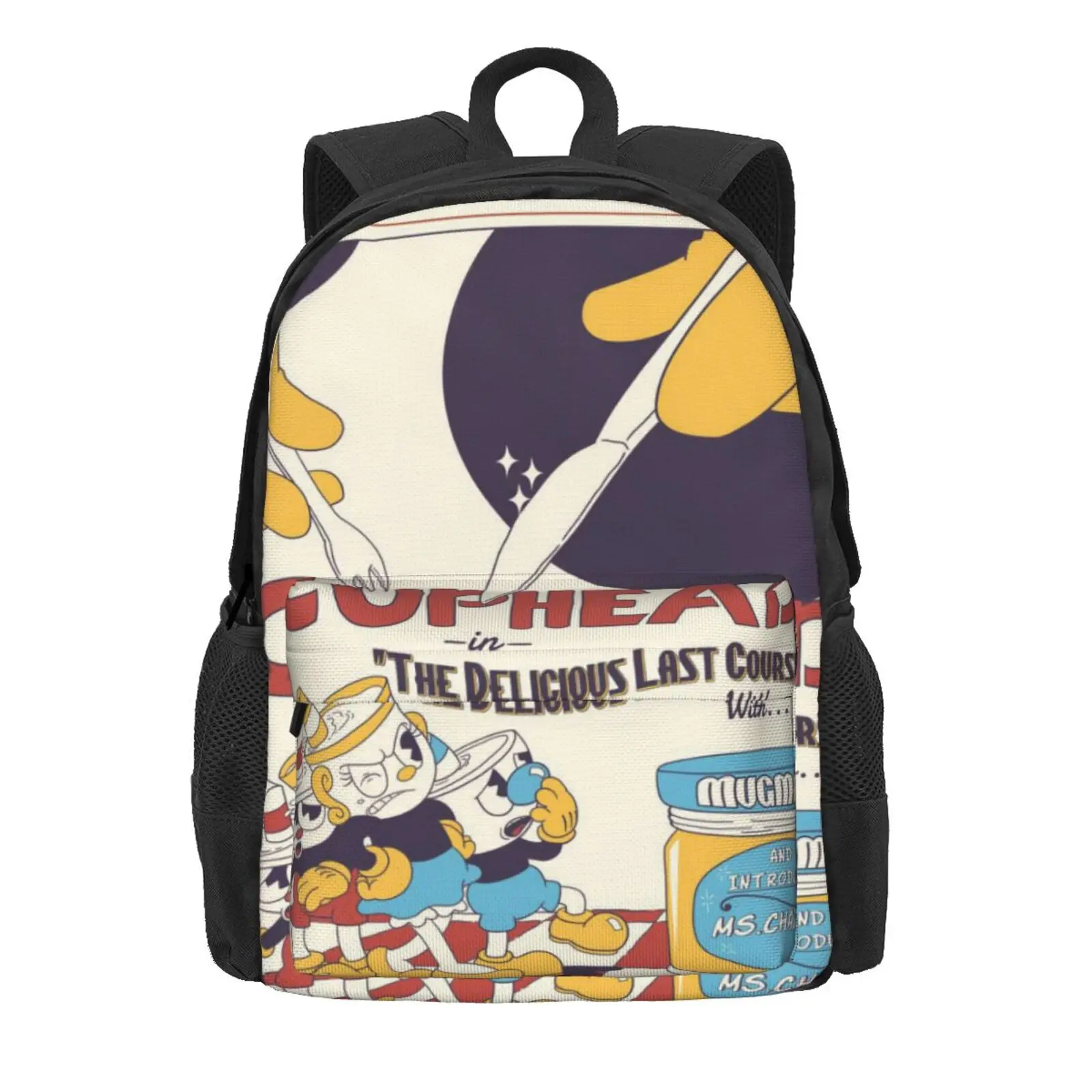Cuphead 9 school bags School Bag Bags School Bags Backpack Pencil Cases Plaid Backpack