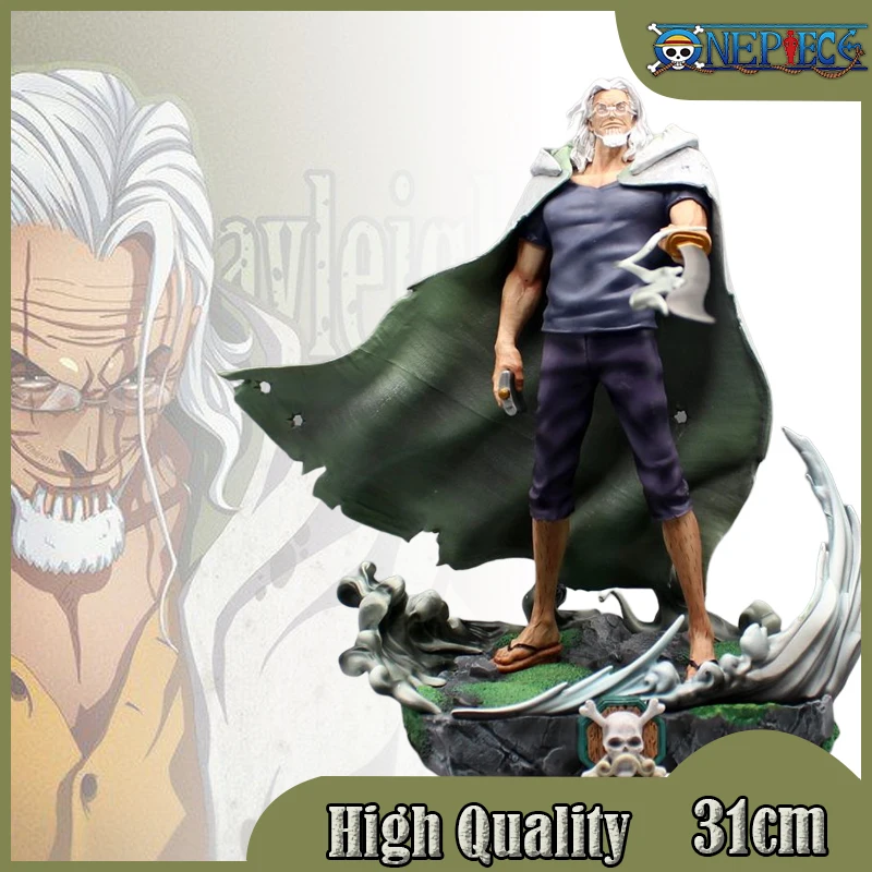 

31cm One Piece Rayleigh Figure Silvers Gk Anime Statue Figure Dark King Action Figurine Pvc Model Doll Collection Toys Gift Kids