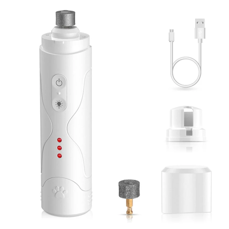 

Electric Nail Clippers Nail Grinders Paws Nail Grooming Trimmer Tools Low Noise Rechargeable USB Charging For Dog