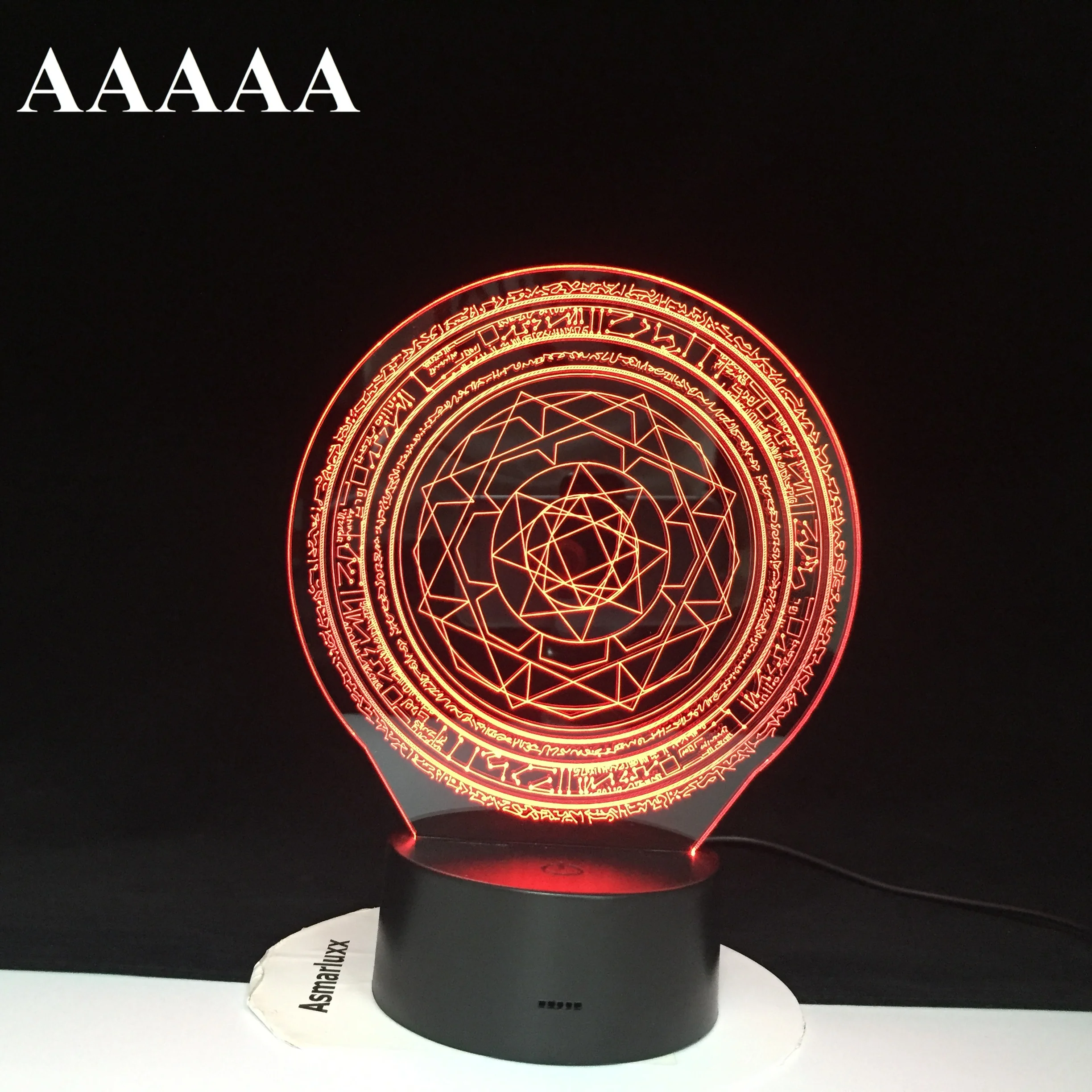 

3D Israel Simble Geometry Hexagon LED Night Light USB Table Lamp Bedside Home Decor Creative 7 Colors Gradients Atmosphere