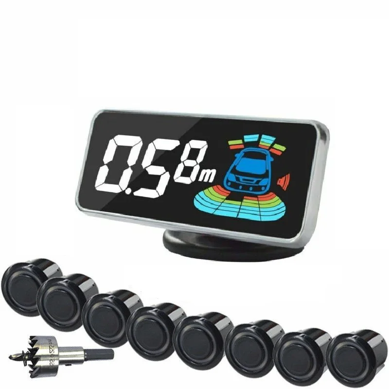 

Автомобильные парковочные датчики, ЖК-дисплей, автомобильная система обратного радара, комплект сигнализации + зонд 4/8, автомобильные аксессуары