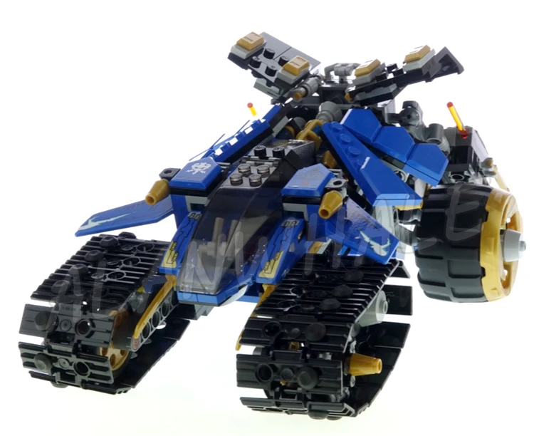 610pcs Shinobi Legacy Thunder Raider 2in1 Vehicle Nindroid Warrior Earth Mech 11493 Building Blocks toys Compatible With Model