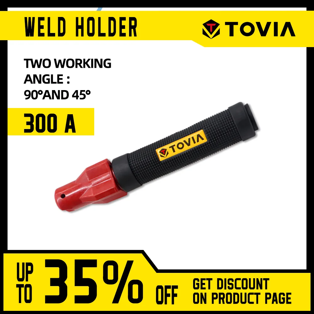 

TOVIA 300A Weld Holder Professional Electrode Holder 1.0-4.0mm Safe Weld Clamp Strong Screw Weld Holder