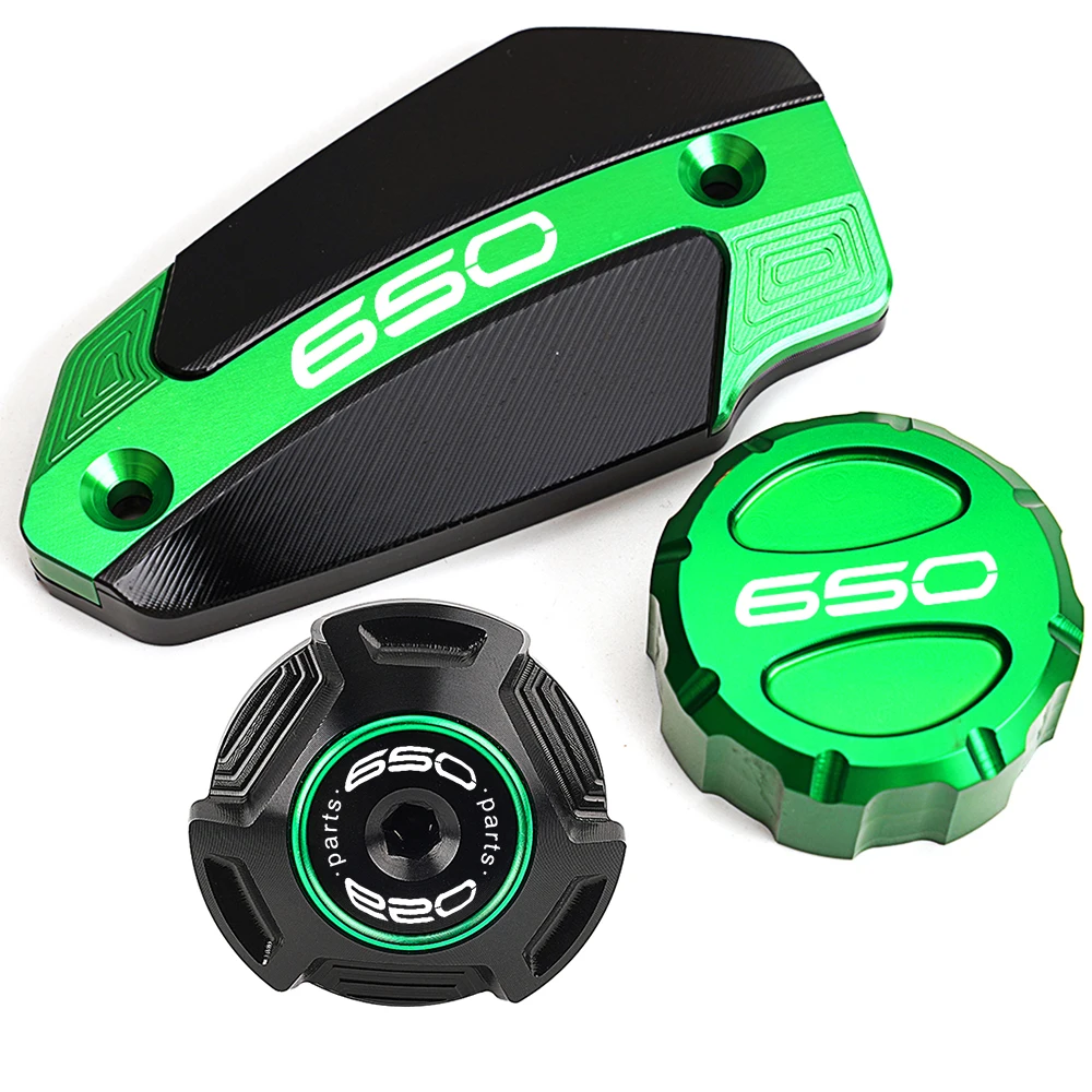 

Для Kawasaki Z650 Z650RS Ninja650 Versys650 2017-2024 мотоциклетная передняя и задняя крышка бачка тормозной жидкости, крышка маслозаливной горловины, протектор