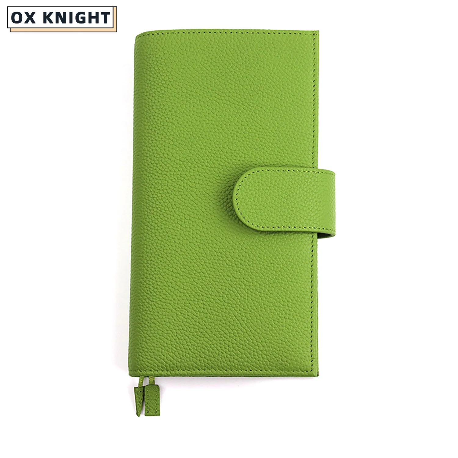 OX KNIGHT Genuine A5 Notebook Diary Pebbled Wallet Multifunctional Journal Notepad Traveler Journal Planners Offic Notebook