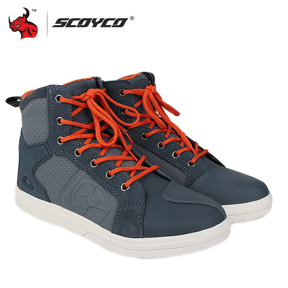 SCOYCO Motorcycle Riding Protective Racing Boots Breathable Motocross Boots Outdoor Hiking Shoes Sports Shoes Size 39-46 enlarge