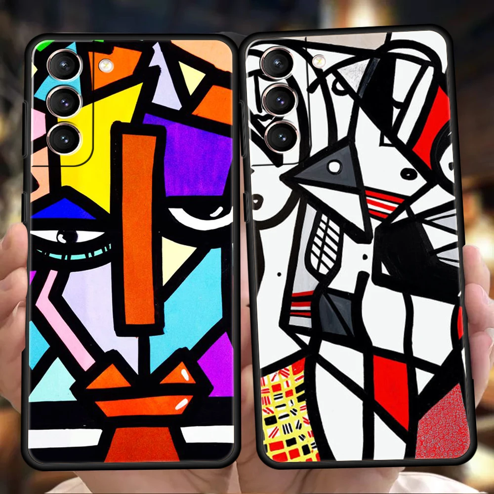 

Picasso Abstract Art Painting Phone Case For Samsung Galaxy S23 S22 S20 S21 FE Note 20 10 Ultra S10 S10E M22 M32 Plus 5G Cover