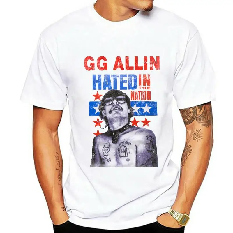 

Футболка GG ALLIN в стиле панк-рок, убийца, хитов, ненавидных В культе народа, Винтажная летняя футболка в стиле ретро с короткими рукавами, модная футболка