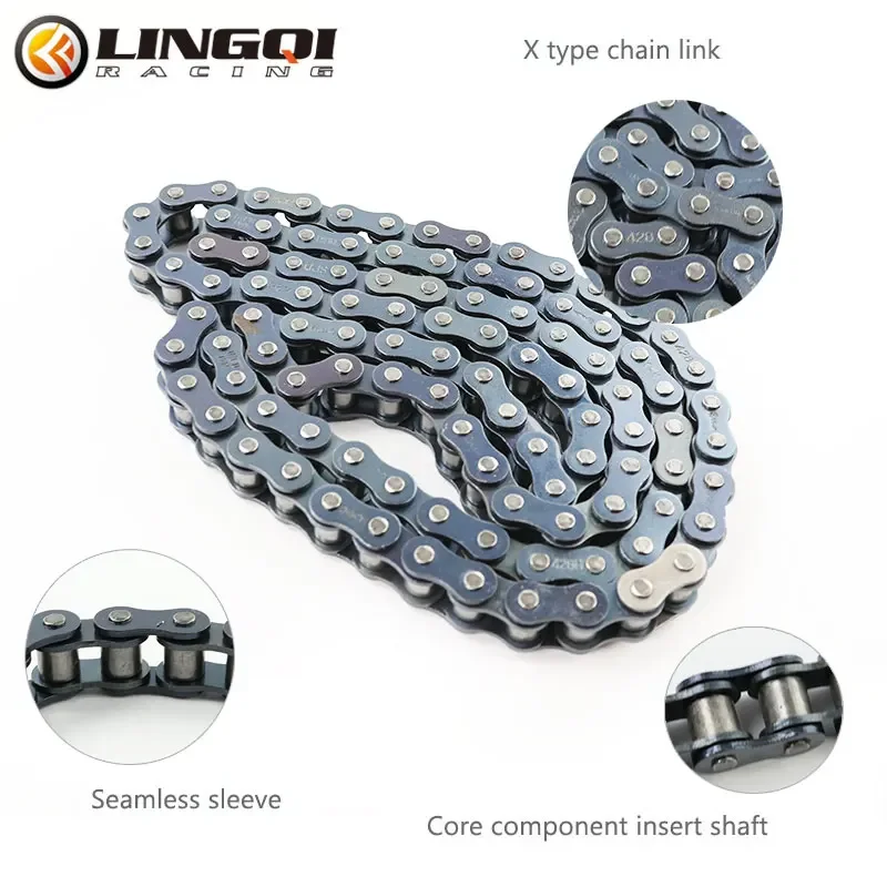 Цепные скутеры LINGQI 428 76 80 82 88 90 92 94 96 98 102 104 106 108 110 140L цепи Для вездехода