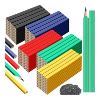200 pcs carpenter pencil 7 inch flat octagonal pencils for wood working marking and concrete marking tools