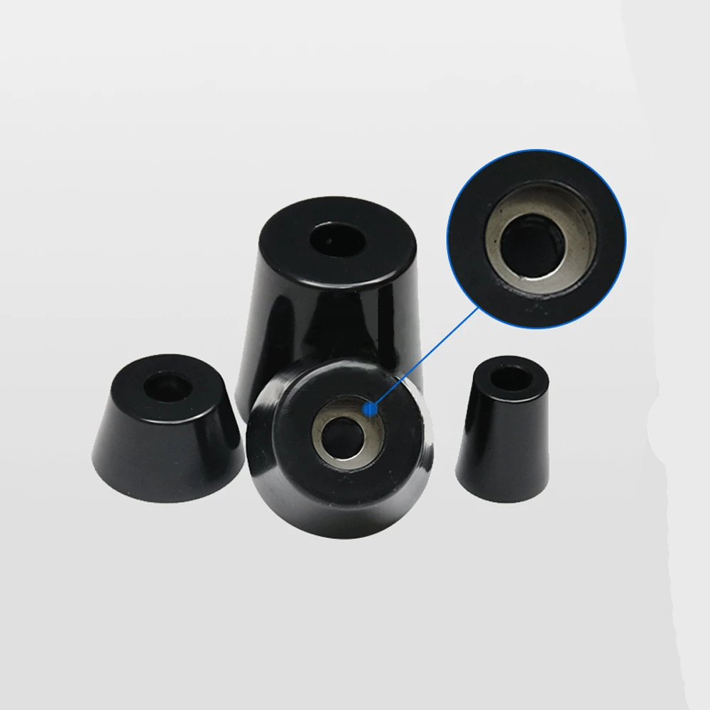 Tapered Foot Pad With Gasket Machine Foot Instrument Case Elevation Anchor Pin