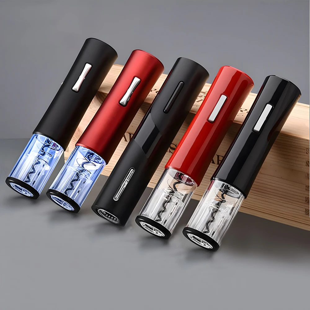 

Electric Wine Bottle Opener with Foil Cutter One-click Button Rechargeable Automatic Red Wine Corkscrew for Party Bar Wine Lover