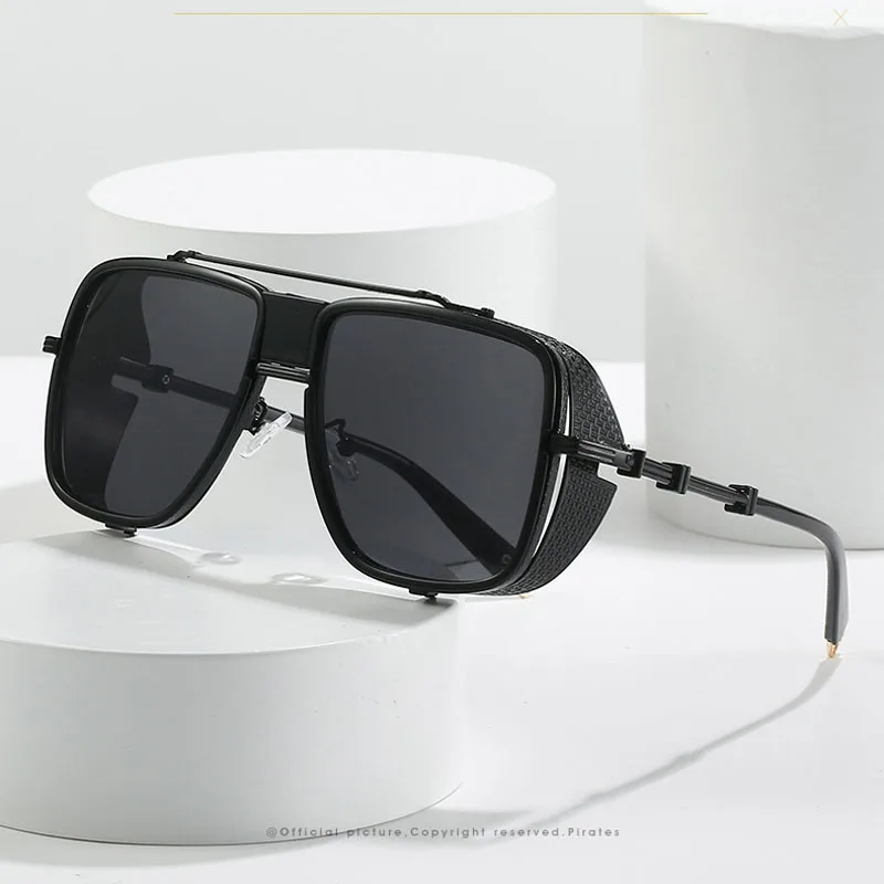 

Luxury Metal Sunglasses Ladies Mens Square Sunglasses Ladies Shades Gradient Sunglasses UV400 Color Gold Silver