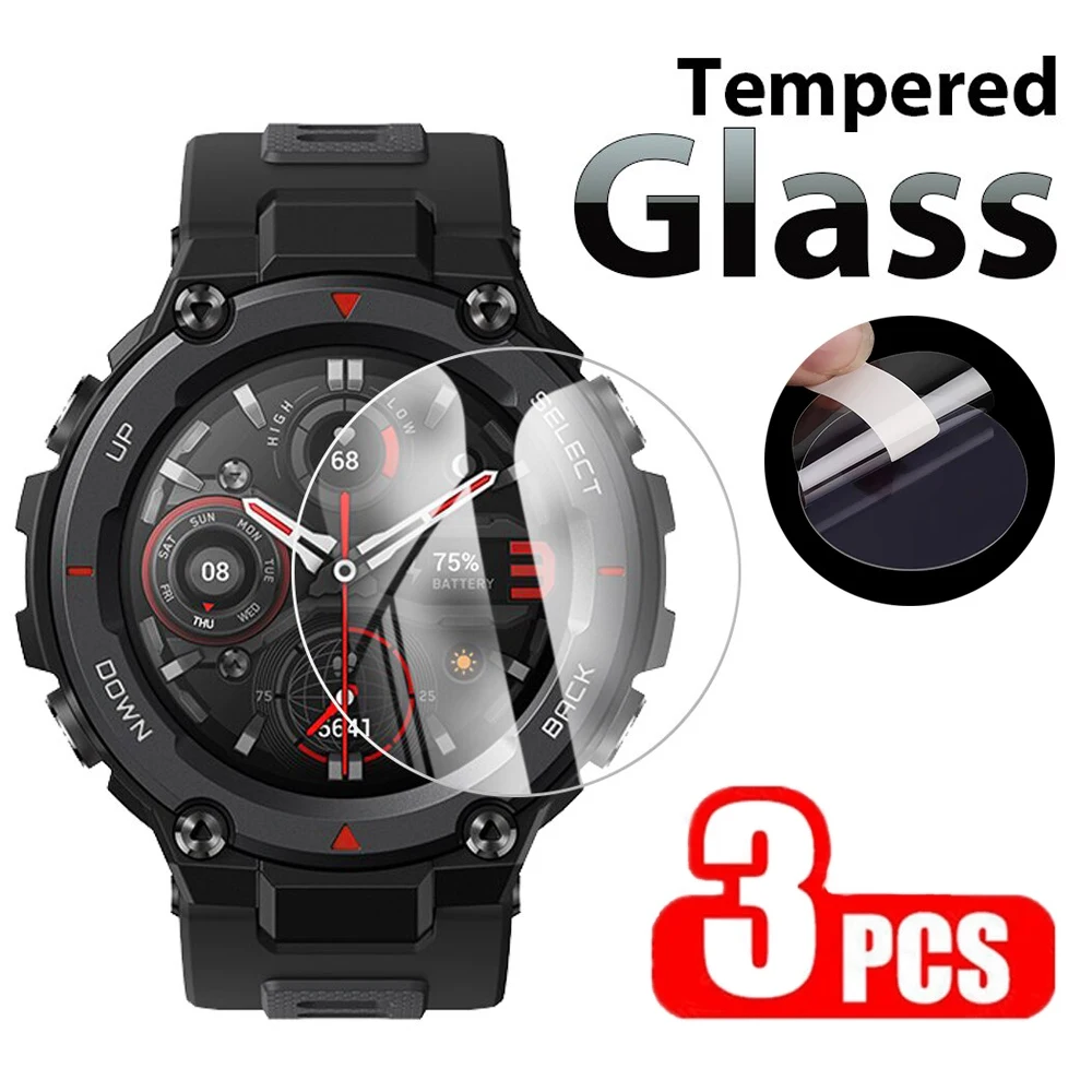 

Tempered Glass For Amazfit GTR 42mm 47mm Full Screen Protector For Amazfit Pace Verge Ares Huami Stratos 3 T-Rex Protective Film