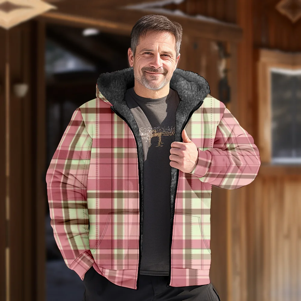 Мужские зимние куртки пальто винтажная хлопковая одежда в клетку устойчивое к