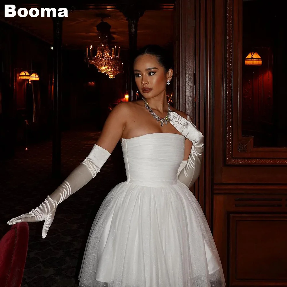 Booma трапециевидное тюлевое мини-платье для свадебной вечеринки без бретелек