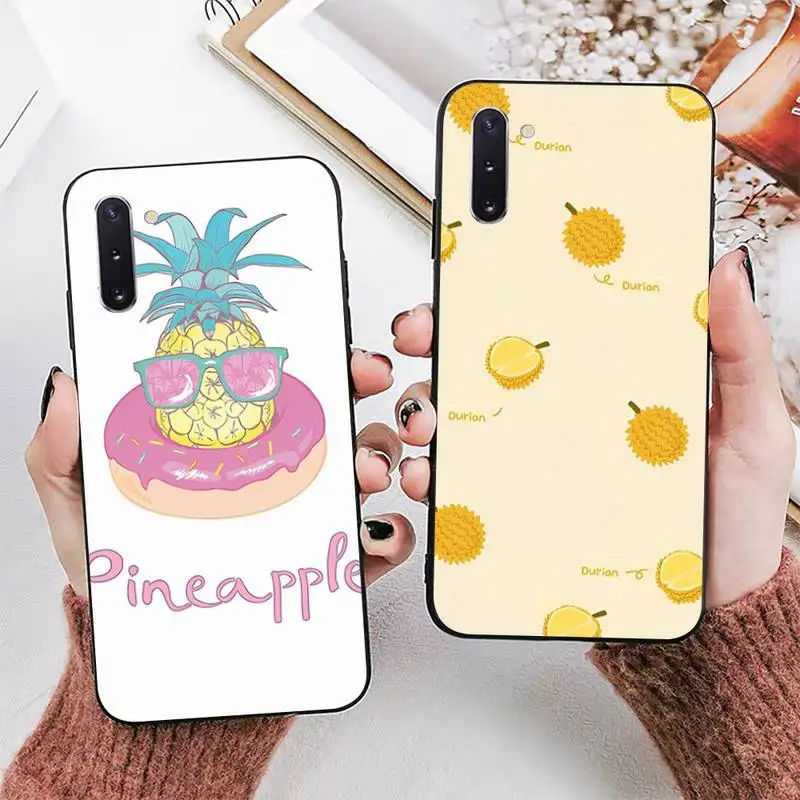 

Cartoon durian pineapple Phone Case for Samsung Note 5 7 8 9 10 20 pro plus lite ultra A21 12 72