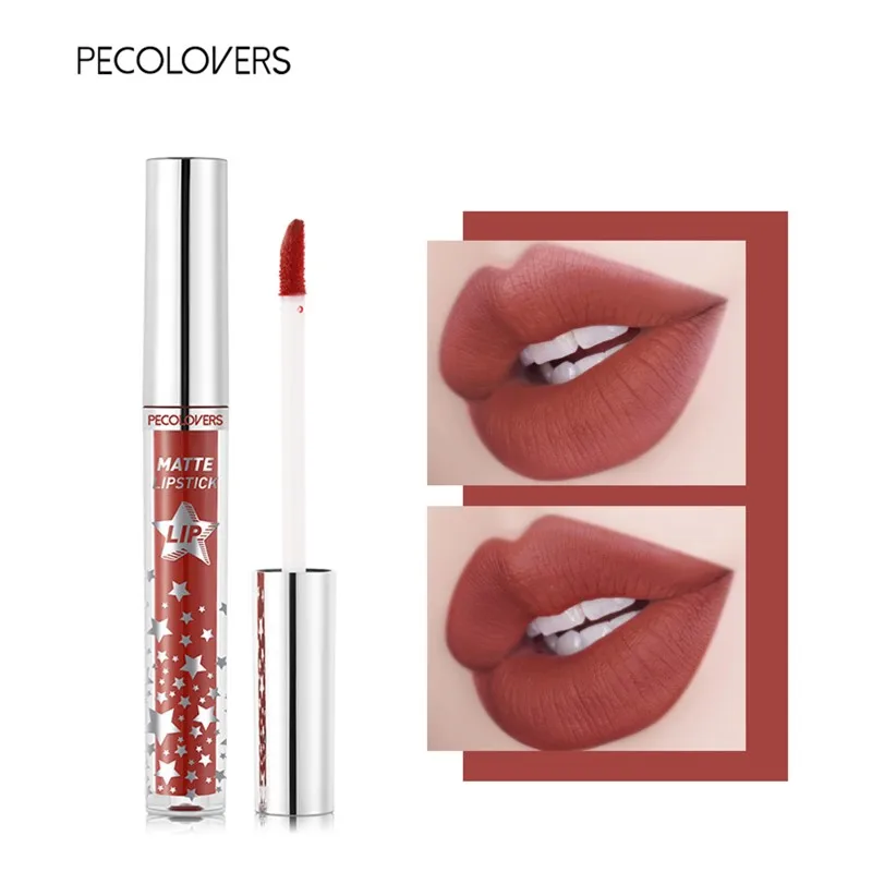 

PECOLOVERS 10 Colors Liquid Lipstick Velvet Lip Gloss Matte Lip Glaze Long Lasting Waterproof Lip Makeup