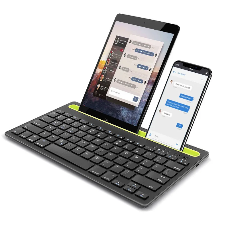 

New Multifunction Dual Channel Bluetooth Keyboard with PC for android mobile phone Desktop charging wireless bluetooth keyboard