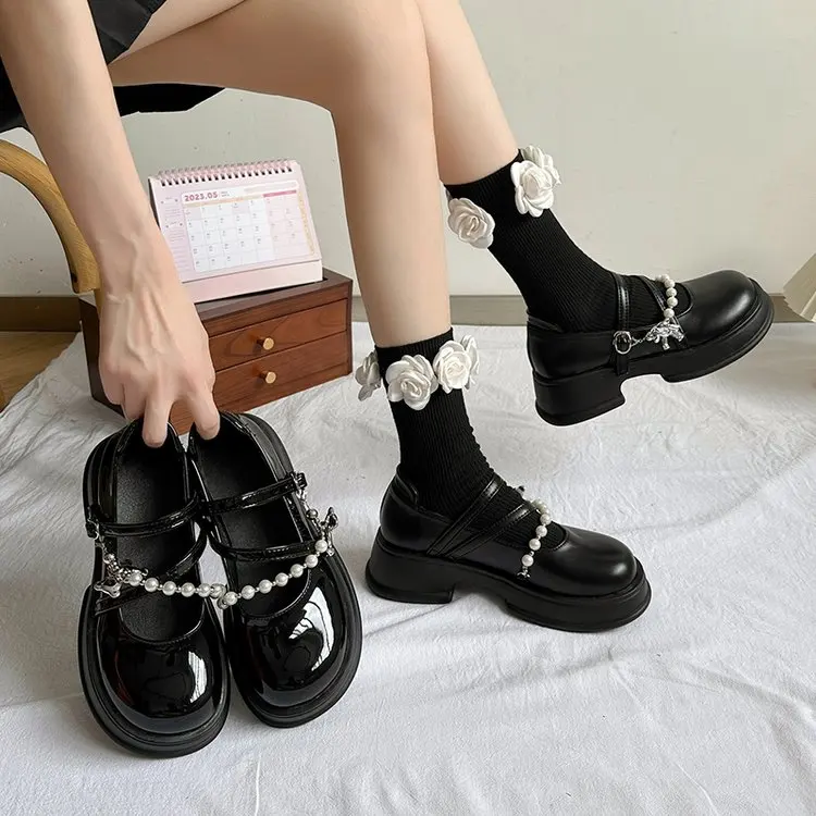 Женские повседневные туфли на платформе искусственная кожа толстая подошва