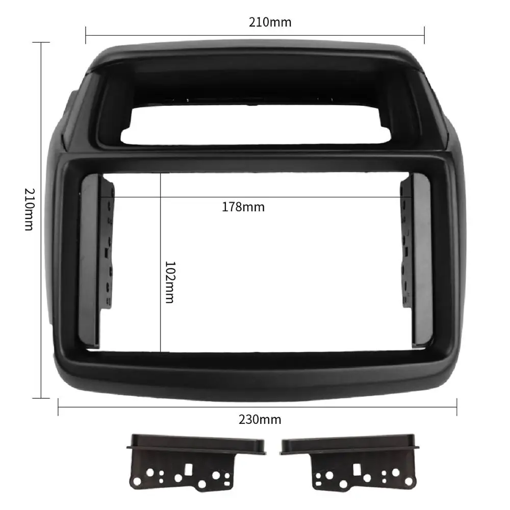 Двойная Din Fascia Для Mitsubishi Pajero Sport Triton L200 Радио DVD стерео панель монтаж приборной панели комплект отделки рамка для лица
