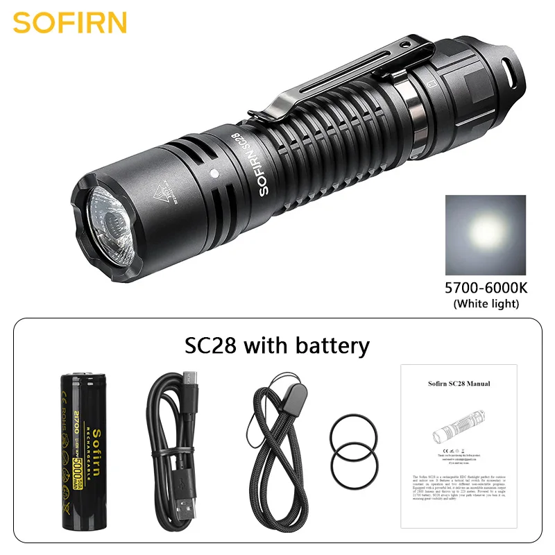 

Sofirn SC28 фонарик