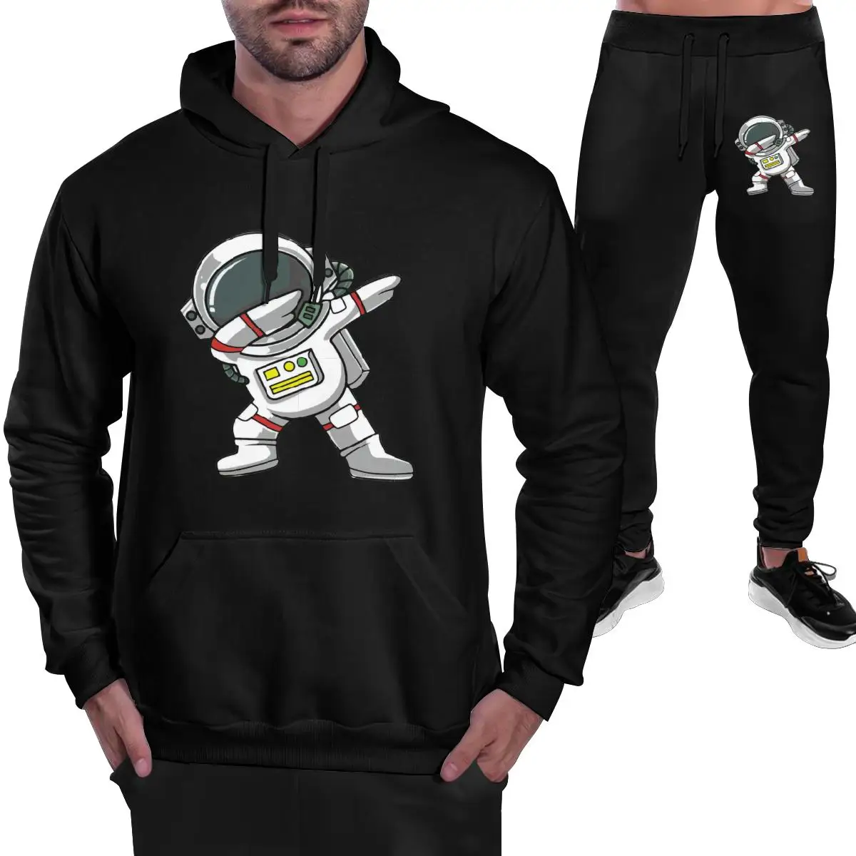 

nasaing astronaut loose hoodie sweatshirt plus fleece male trendy pullover shirt tide space x man hoodies harajuku 3XL