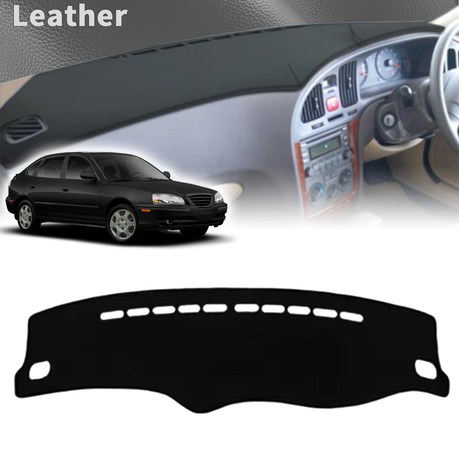 Фото Накладка на приборную панель для Hyundai Elantra 2006 2005 2004 2003-2001, противоскользящий защитный коврик для приборной панели, автомобильные аксессуары №3