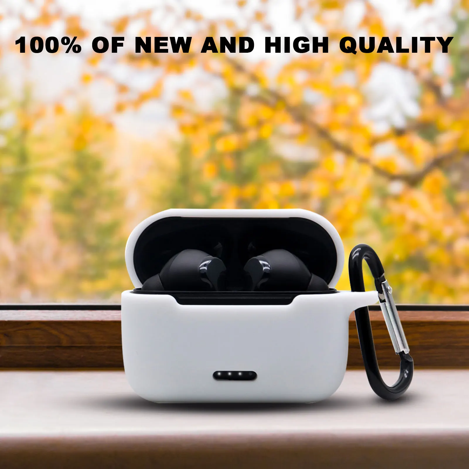 

1 шт. водонепроницаемый чехол для TOZO NC2, мягкий силиконовый чехол для беспроводных наушников, защитный чехол, ударопрочный моющийся чехол с к...