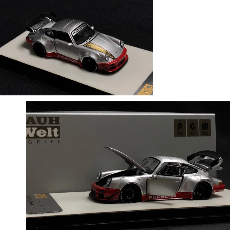 

PGM 1/64 Porsche 930 RWB Martini Alloy Full Open Car Model Collection Gift Free Shipping